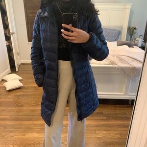 North Face Blue Light Hooded Parka